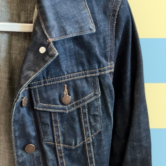 Vintage J.Crew Jean Jacket Dark Rinse (Circa 2000) women's - Picture 12 of 16